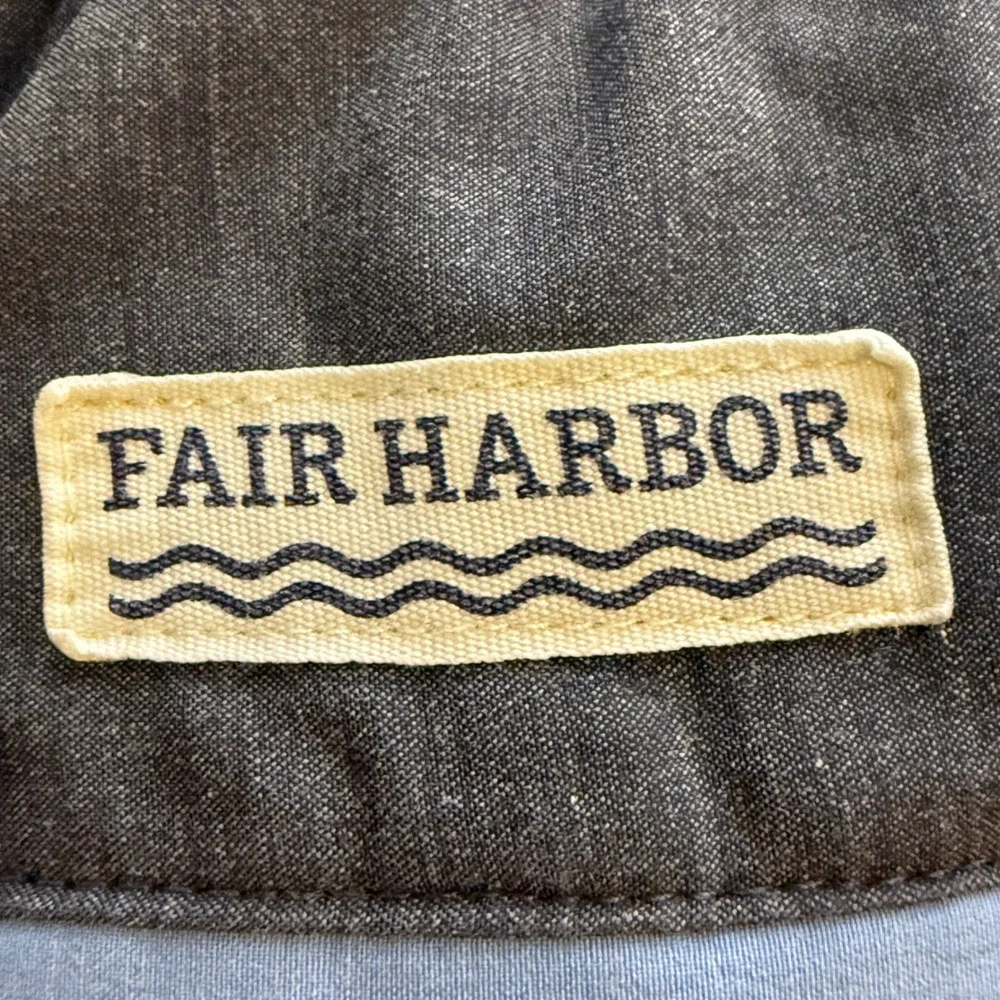 Fair Harbor Mens XL Swim Trunks Charcoal Grey Colorblock 7 Inch Inseam Shorts‎